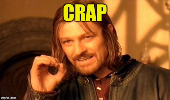 One Does Not Simply Meme | CRAP | image tagged in memes,one does not simply | made w/ Imgflip meme maker