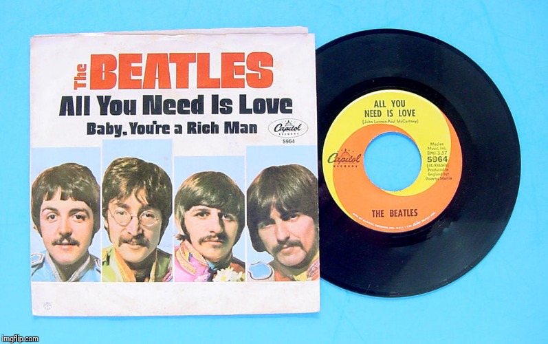 Love is all you need | HJNIUY | image tagged in the beatles,peace,love wins | made w/ Imgflip meme maker