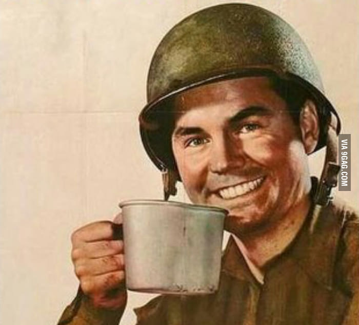 High Quality Sergeant Coffee Blank Meme Template