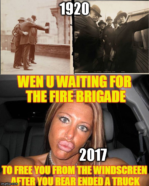 PROGRESS | 1920; 2017 | image tagged in funny memes | made w/ Imgflip meme maker