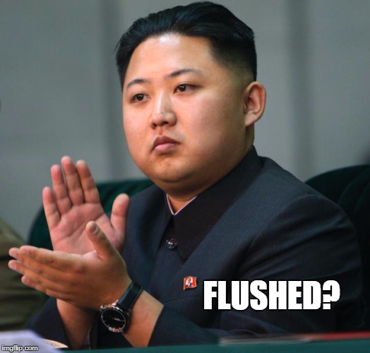 Applause for flushing the toilet | FLUSHED? | image tagged in toilet humor,flush tiolet | made w/ Imgflip meme maker