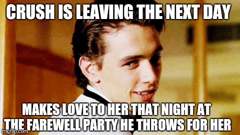 While Adele's "All I Ask" plays in the background.... | CRUSH IS LEAVING THE NEXT DAY; MAKES LOVE TO HER THAT NIGHT AT THE FAREWELL PARTY HE THROWS FOR HER | image tagged in smooth move sam,smooth move sammy | made w/ Imgflip meme maker