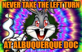 NEVER TAKE THE LEFT TURN AT ALBUQUERQUE DOC | made w/ Imgflip meme maker