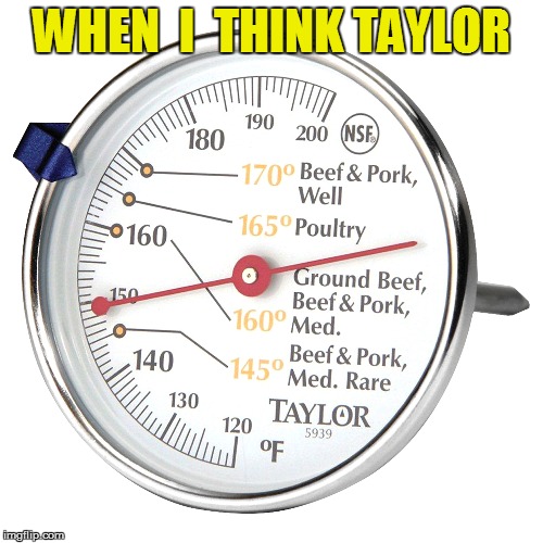 WHEN  I  THINK TAYLOR | made w/ Imgflip meme maker