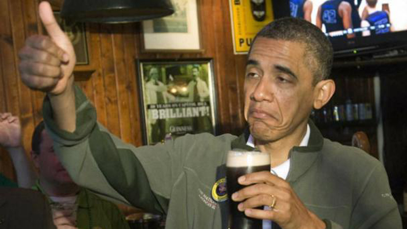High Quality Obama Drunk Blank Meme Template