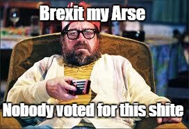 Brexit my arse | Brexit my Arse; Nobody voted for this shite | image tagged in brexit,eu | made w/ Imgflip meme maker