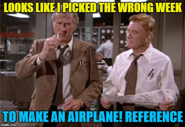 LOOKS LIKE I PICKED THE WRONG WEEK TO MAKE AN AIRPLANE! REFERENCE | made w/ Imgflip meme maker