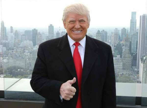 High Quality trump thumb up for this guy Blank Meme Template