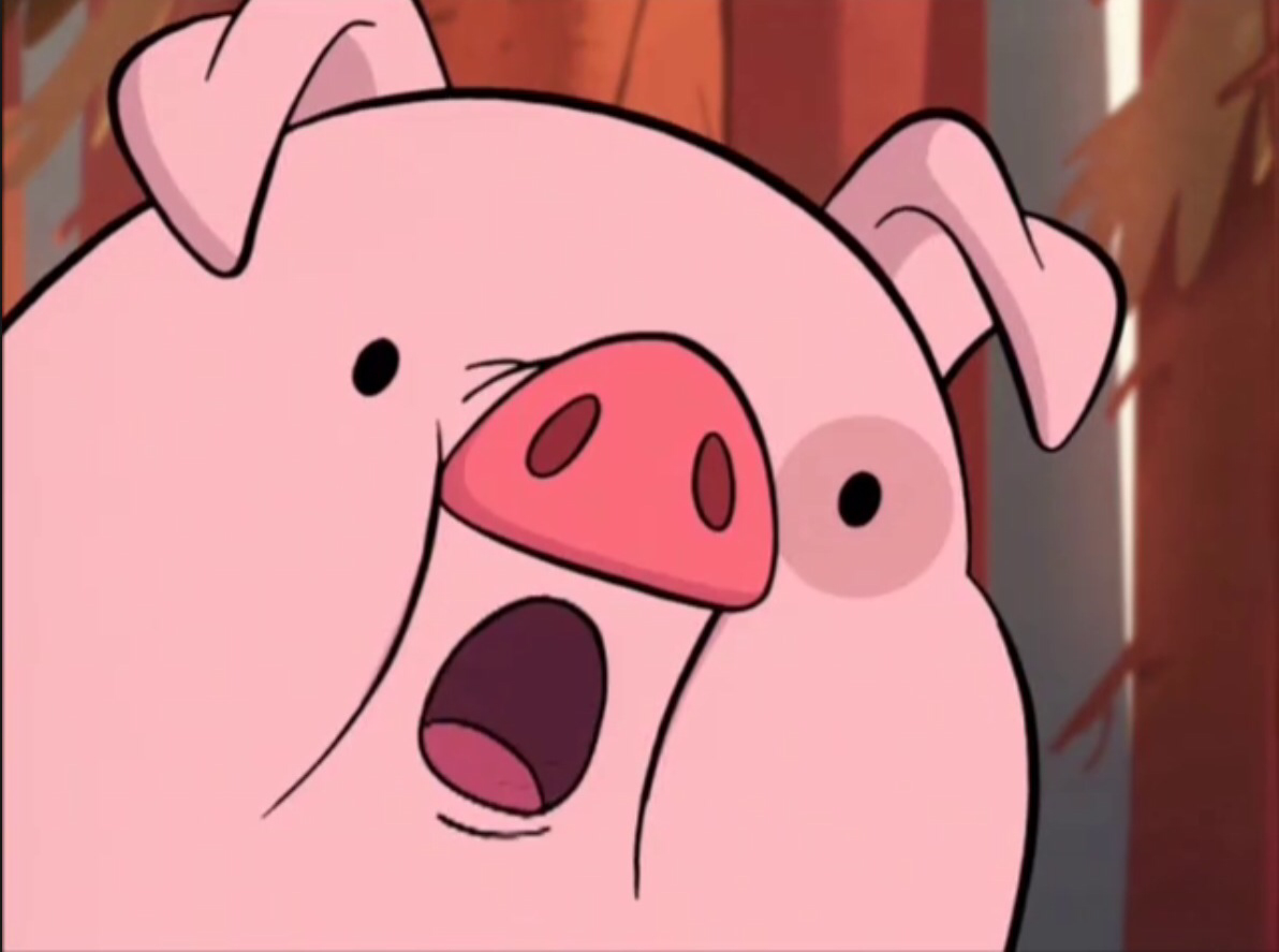 High Quality waddles surprised Blank Meme Template