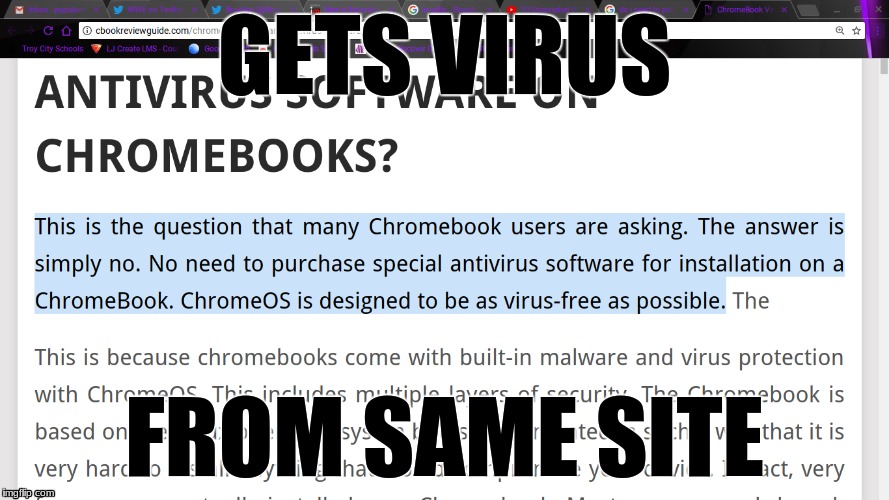 Irony | GETS VIRUS; FROM SAME SITE | image tagged in original meme | made w/ Imgflip meme maker