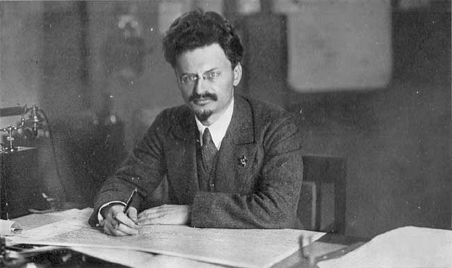 Trotsky at his desk Blank Meme Template