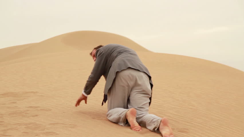 High Quality crawl through desert Blank Meme Template