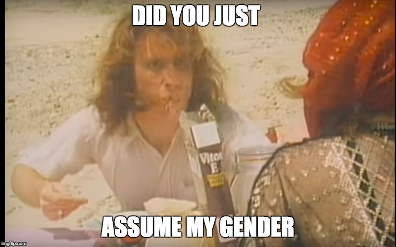Hippie harry | DID YOU JUST; ASSUME MY GENDER | image tagged in did you just assume my gender | made w/ Imgflip meme maker