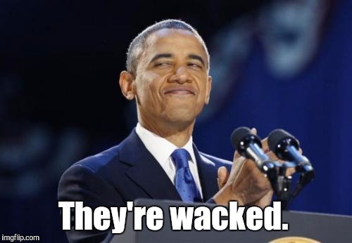 They're wacked. | made w/ Imgflip meme maker