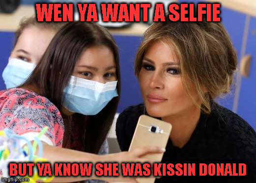 donalds kiss | WEN YA WANT A SELFIE; BUT YA KNOW SHE WAS KISSIN DONALD | image tagged in first world problems | made w/ Imgflip meme maker