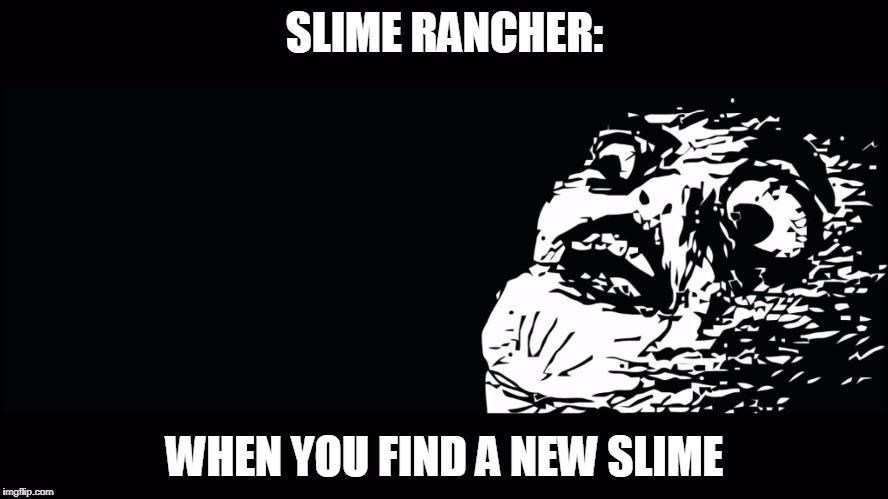 SLIME RANCHER:; WHEN YOU FIND A NEW SLIME | image tagged in video games | made w/ Imgflip meme maker