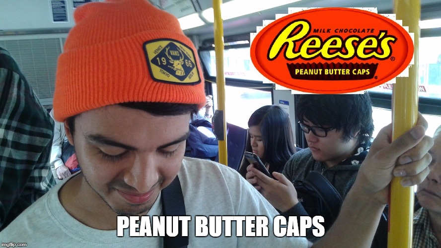 Reese's Peanut Butter Caps | PEANUT BUTTER CAPS | image tagged in reese's peanut butter cap,chocolate bars,peanut butter,the simpsons,homer simpson,candy | made w/ Imgflip meme maker