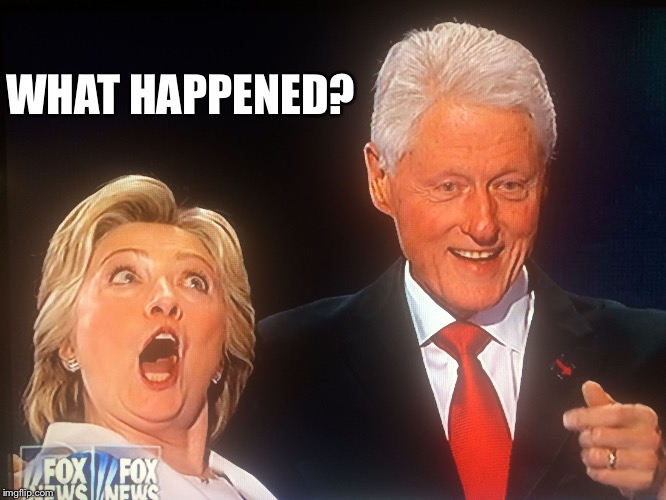 Hillary Clinton butt slap | WHAT HAPPENED? | image tagged in hillary clinton butt slap | made w/ Imgflip meme maker