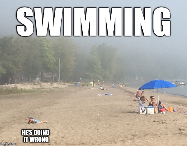 SWIMMING HE'S DOING IT WRONG | made w/ Imgflip meme maker