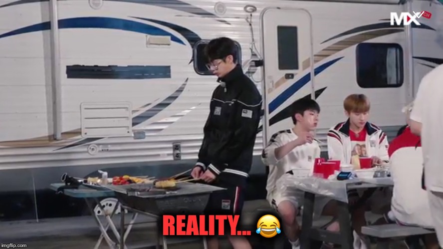 Monsta x meme | REALITY... 😂 | image tagged in meme,expectation vs reality | made w/ Imgflip meme maker