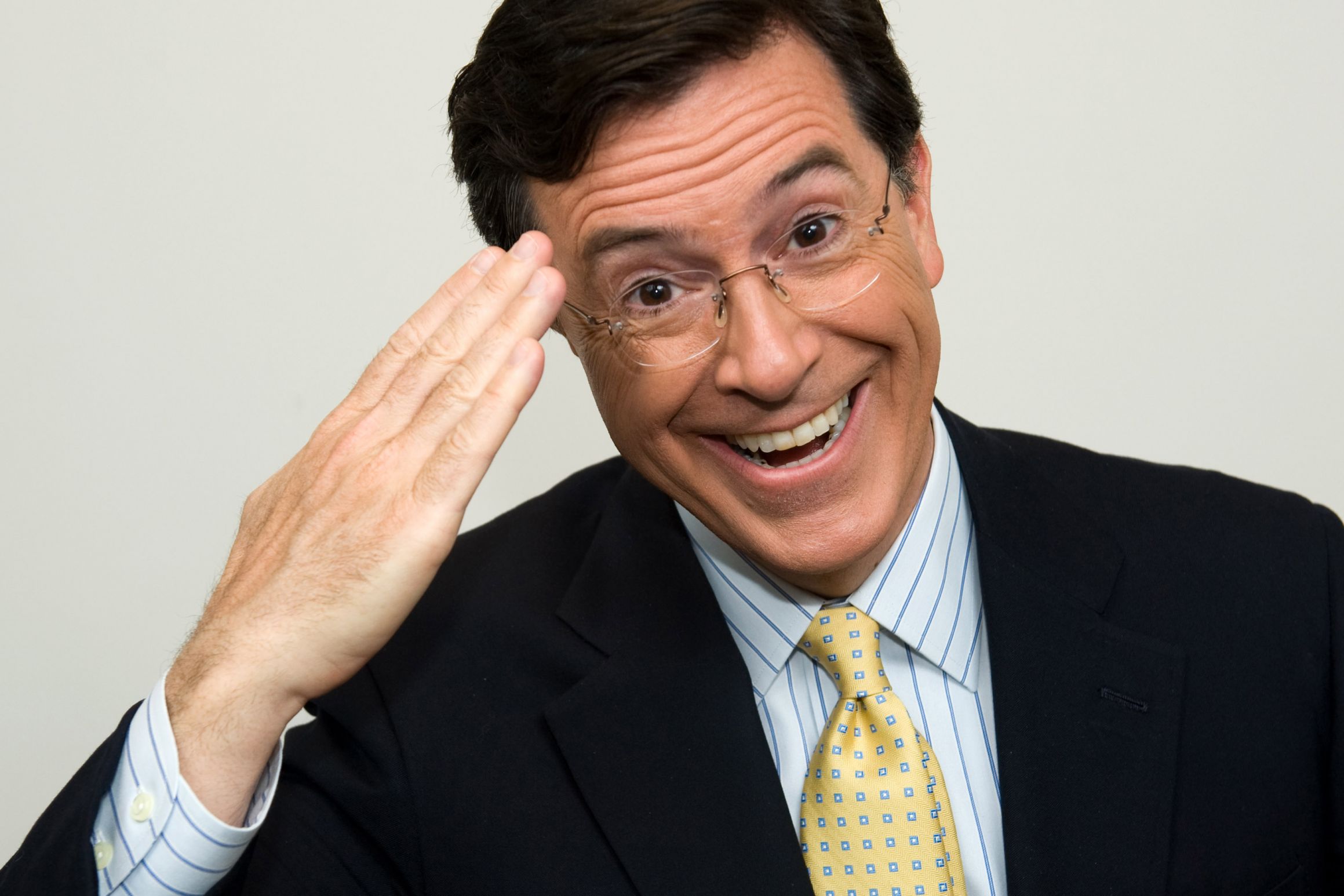 High Quality Crazy Colbert Blank Meme Template