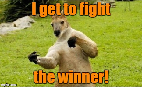 I get to fight the winner! | made w/ Imgflip meme maker