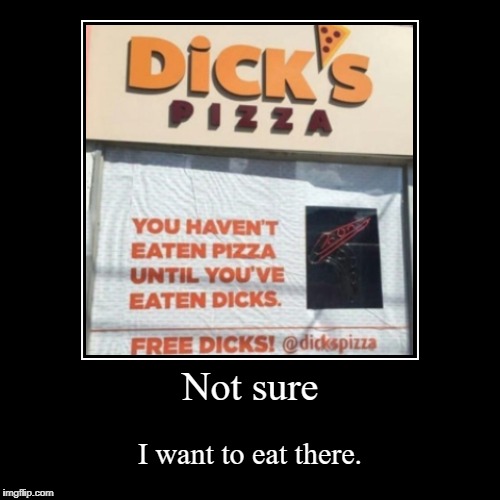 Dick's Pizza | image tagged in funny,demotivationals,pizza,food,epic fail,nsfw | made w/ Imgflip demotivational maker
