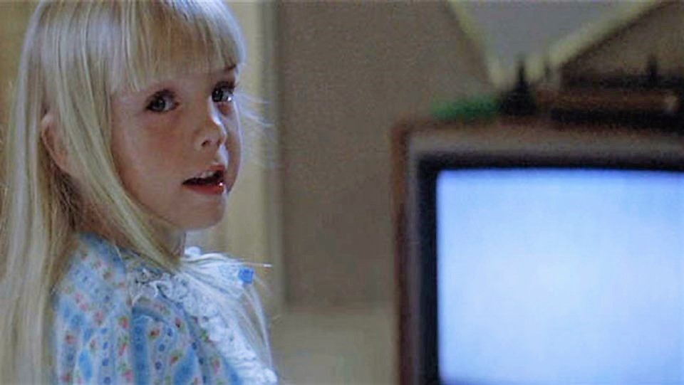 Poltergeist TV Girl Blank Meme Template