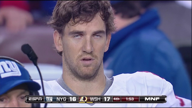 High Quality Eli Manning eye roll Blank Meme Template