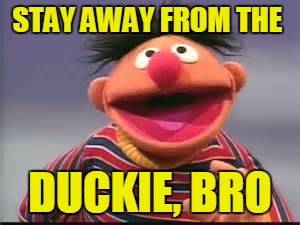 STAY AWAY FROM THE DUCKIE, BRO | made w/ Imgflip meme maker