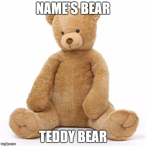 name on teddy bear