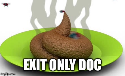 EXIT ONLY DOC | made w/ Imgflip meme maker