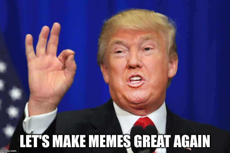 Make memes better | LET'S MAKE MEMES GREAT AGAIN | image tagged in donald trump,memes | made w/ Imgflip meme maker