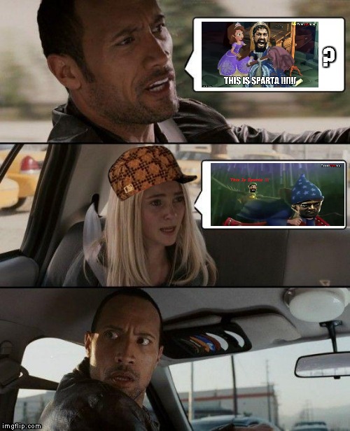 300 The First Driving | ? | image tagged in memes,the rock driving,scumbag | made w/ Imgflip meme maker