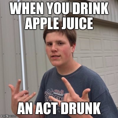 Apple Juice | WHEN YOU DRINK APPLE JUICE; AN ACT DRUNK | image tagged in apple | made w/ Imgflip meme maker