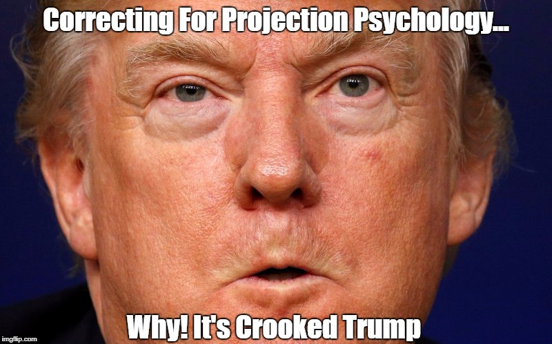 Correcting For Projection Psychology... Why! It's Crooked Trump | made w/ Imgflip meme maker