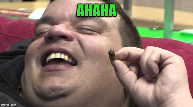 Laughing stoner | AHAHA | image tagged in laughing stoner | made w/ Imgflip meme maker