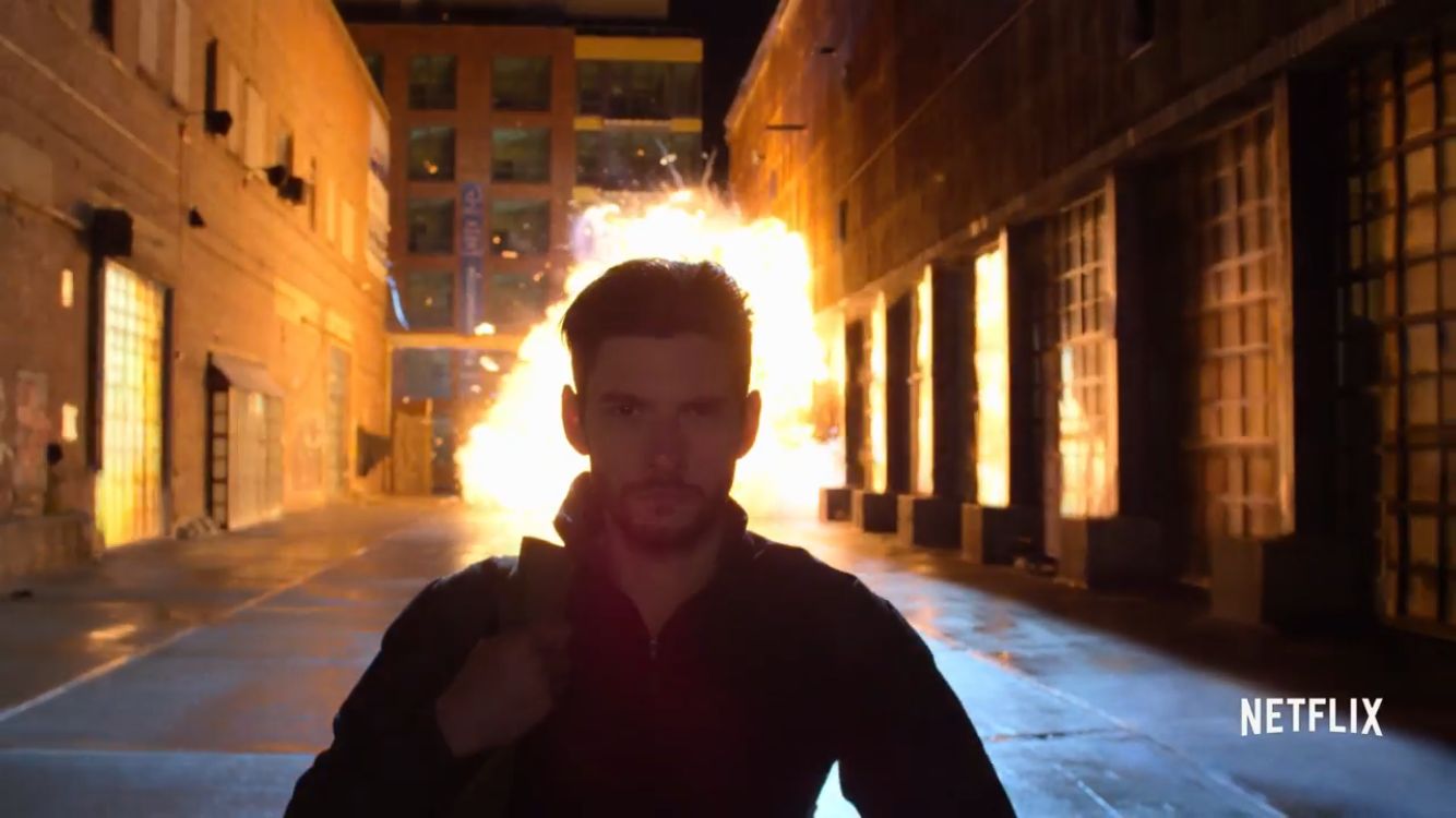 High Quality Billy Russo explosion Blank Meme Template
