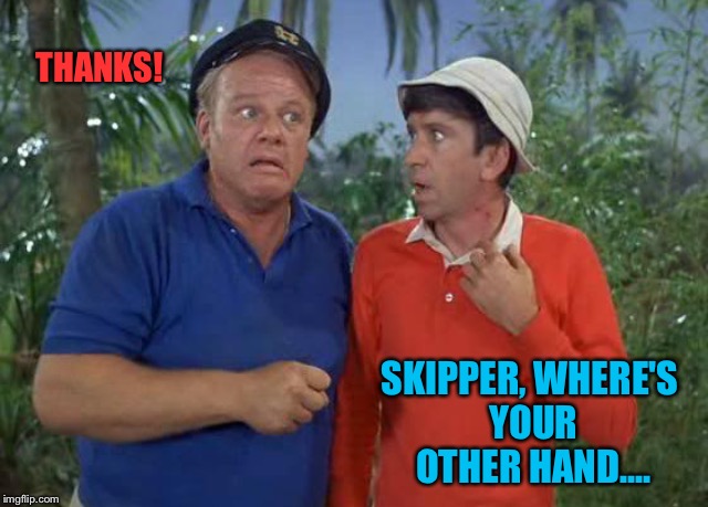 THANKS! SKIPPER, WHERE'S YOUR OTHER HAND.... | made w/ Imgflip meme maker