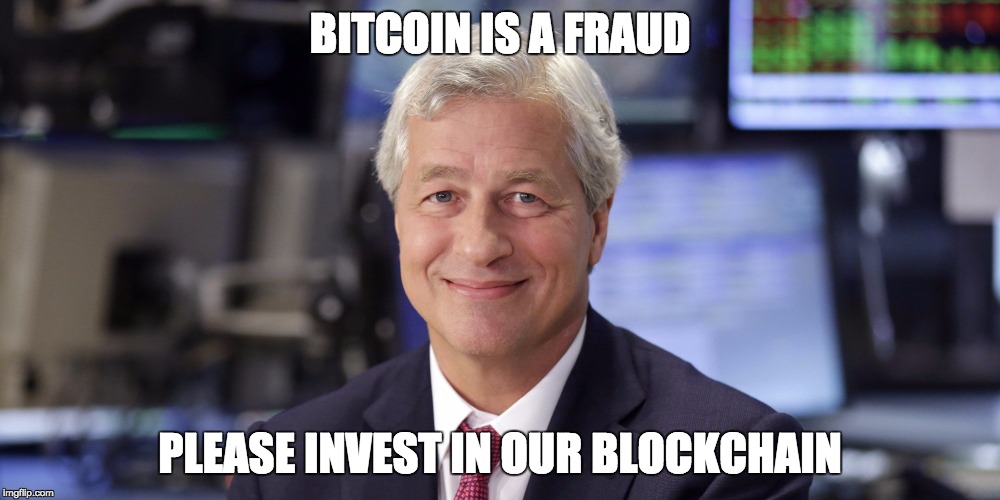 BITCOIN IS A FRAUD; PLEASE INVEST IN OUR BLOCKCHAIN | made w/ Imgflip meme maker