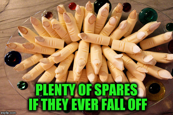 PLENTY OF SPARES IF THEY EVER FALL OFF | made w/ Imgflip meme maker