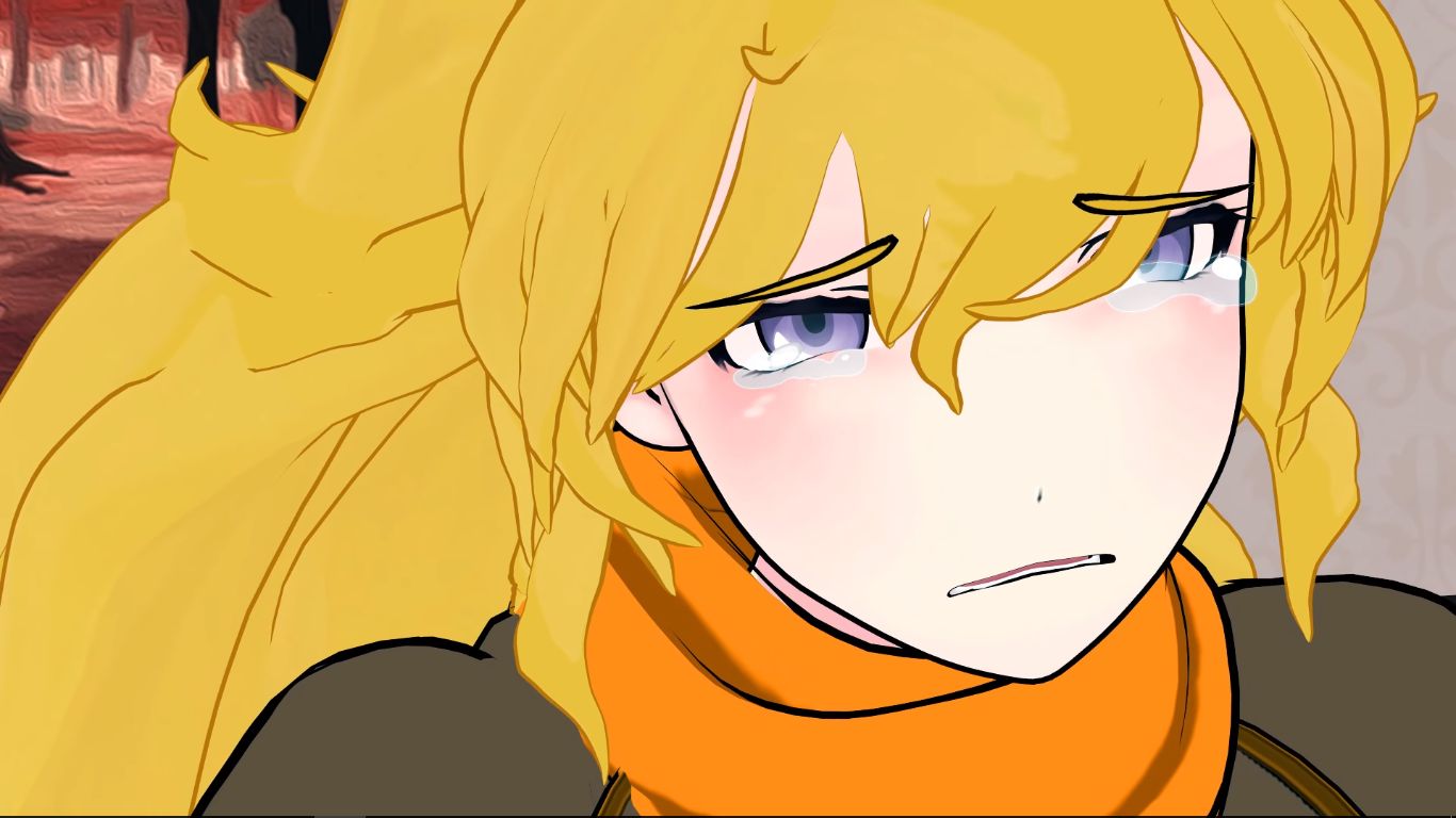 Crying Yang Xiao Long Blank Meme Template