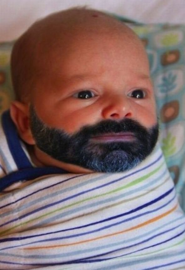 Toddler's Beard Blank Meme Template