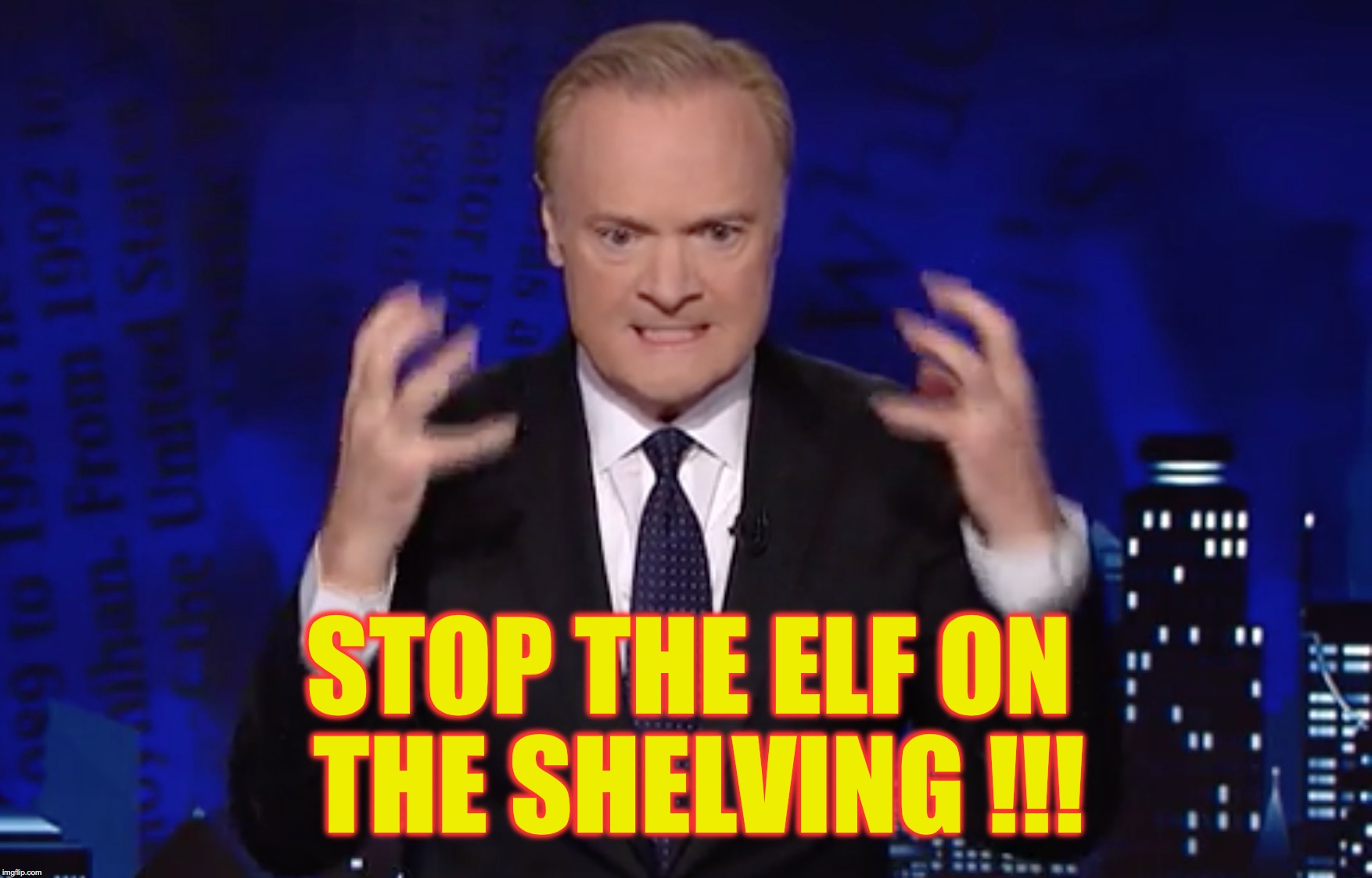 all this 'elf on the shelving' is causing cuckoo for cocoa puffs | STOP THE ELF ON THE SHELVING !!! | image tagged in stop it,msnbc | made w/ Imgflip meme maker