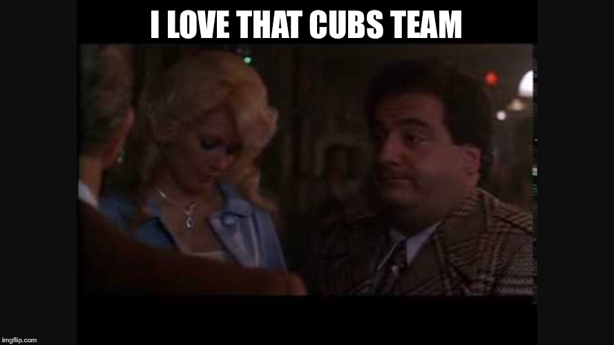 I LOVE THAT CUBS TEAM | image tagged in chicago cubs | made w/ Imgflip meme maker