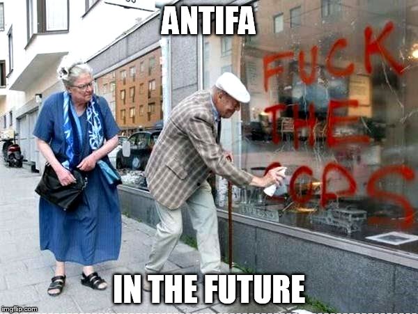 ANTIFA; IN THE FUTURE | made w/ Imgflip meme maker