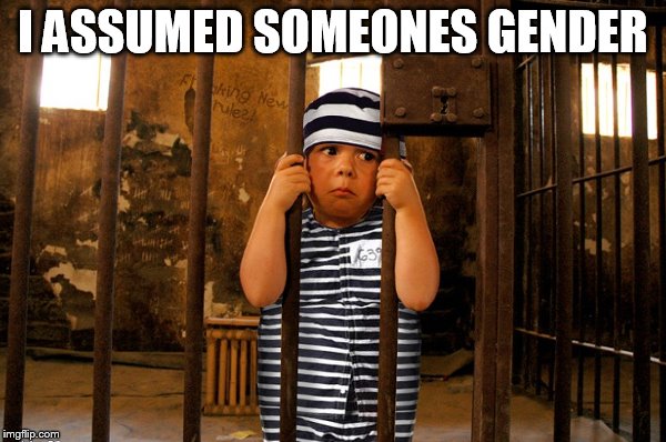 I ASSUMED SOMEONES GENDER | made w/ Imgflip meme maker