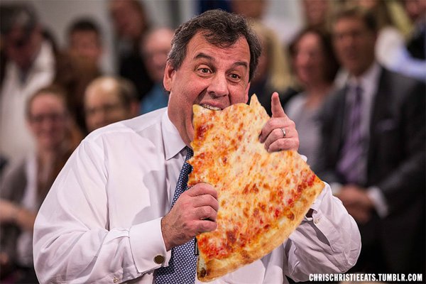 High Quality Chris Christie Pizza Blank Meme Template