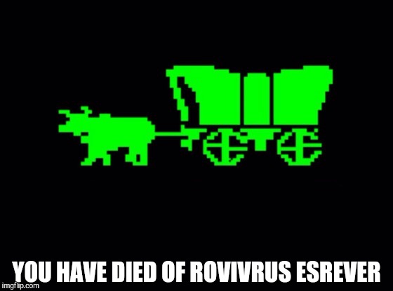 Thank you, Chicago Bares | YOU HAVE DIED OF ROVIVRUS ESREVER | image tagged in oregon trail | made w/ Imgflip meme maker