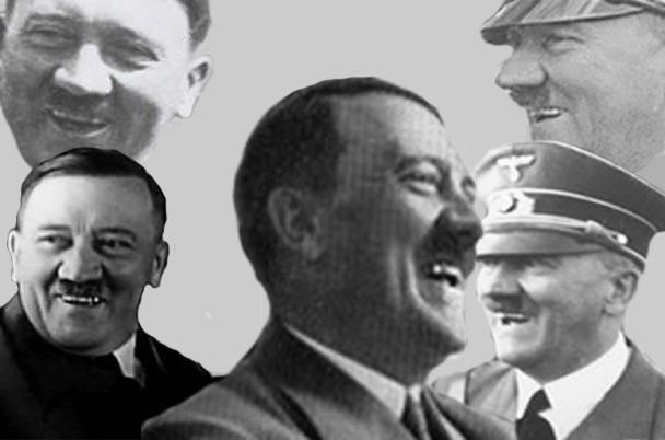 High Quality hitler laugh collage Blank Meme Template